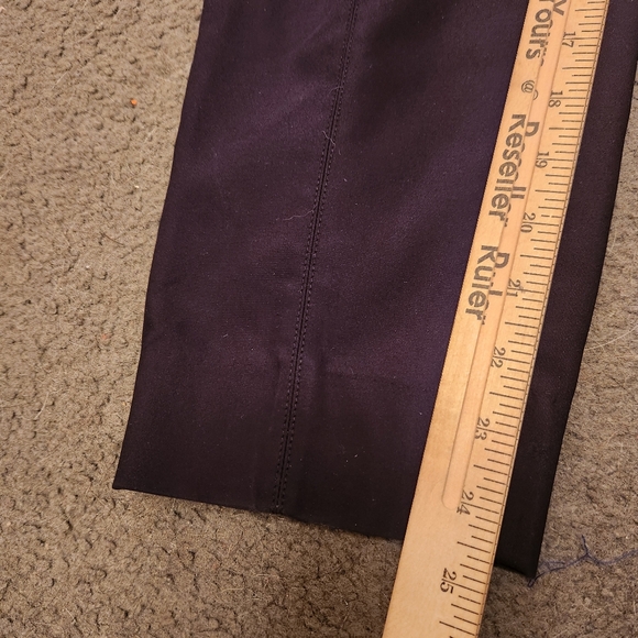 ST JOHN Women's Pants Size 12 Black Side Piping Made USA Straight Leg - Picture 9 of 9